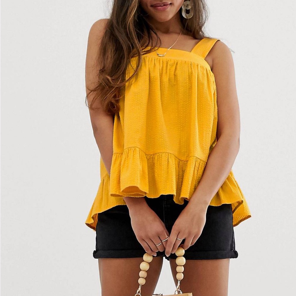 Asos Mustard top , US6